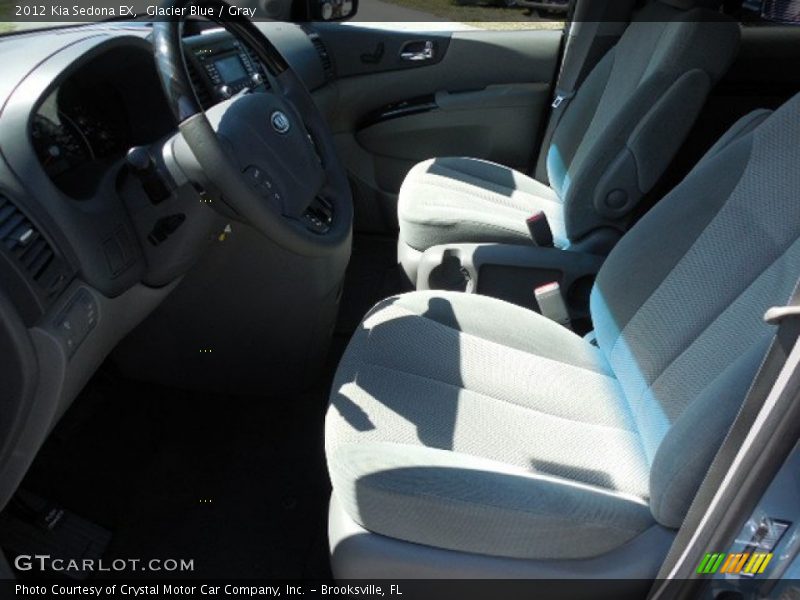 Glacier Blue / Gray 2012 Kia Sedona EX