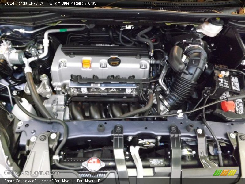 Twilight Blue Metallic / Gray 2014 Honda CR-V LX