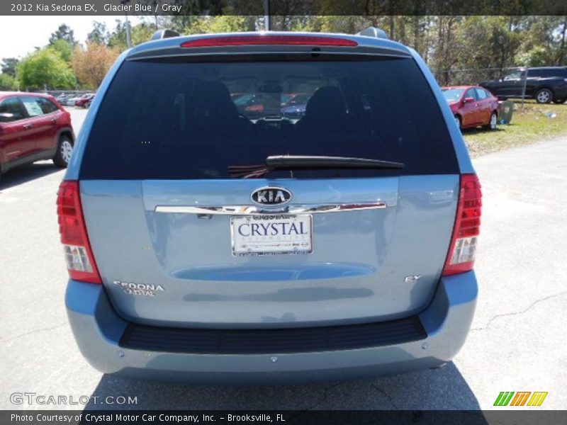 Glacier Blue / Gray 2012 Kia Sedona EX
