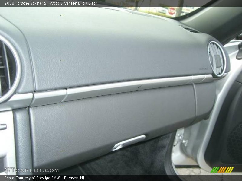 Arctic Silver Metallic / Black 2008 Porsche Boxster S