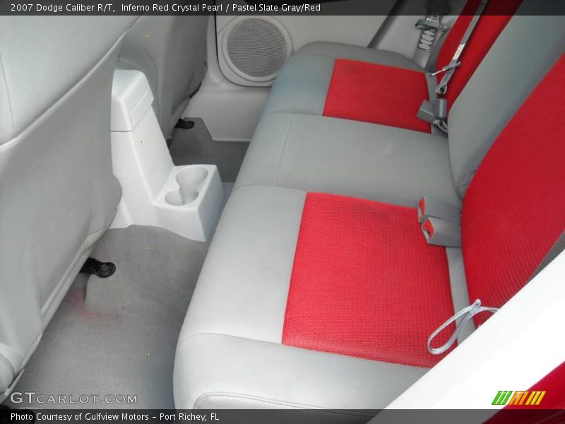 Inferno Red Crystal Pearl / Pastel Slate Gray/Red 2007 Dodge Caliber R/T