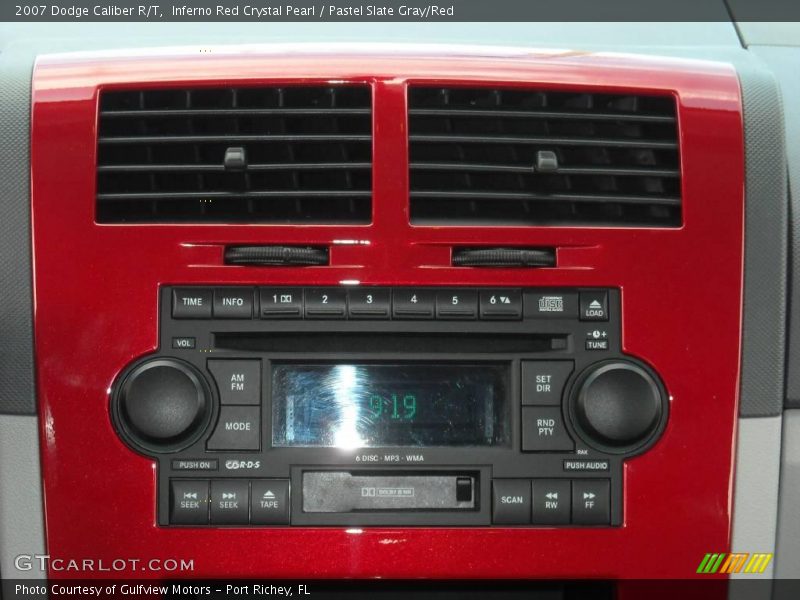 Inferno Red Crystal Pearl / Pastel Slate Gray/Red 2007 Dodge Caliber R/T