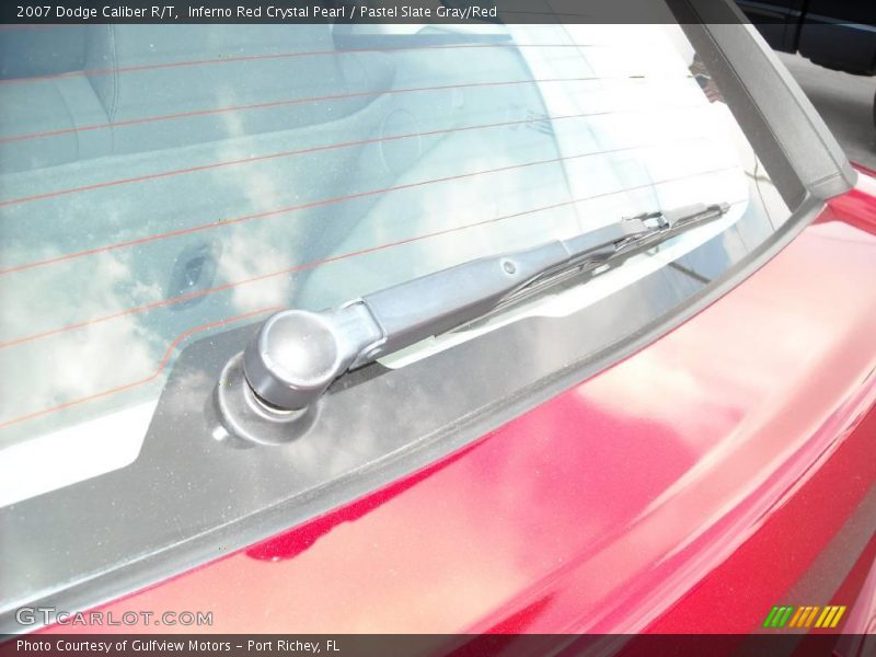 Inferno Red Crystal Pearl / Pastel Slate Gray/Red 2007 Dodge Caliber R/T