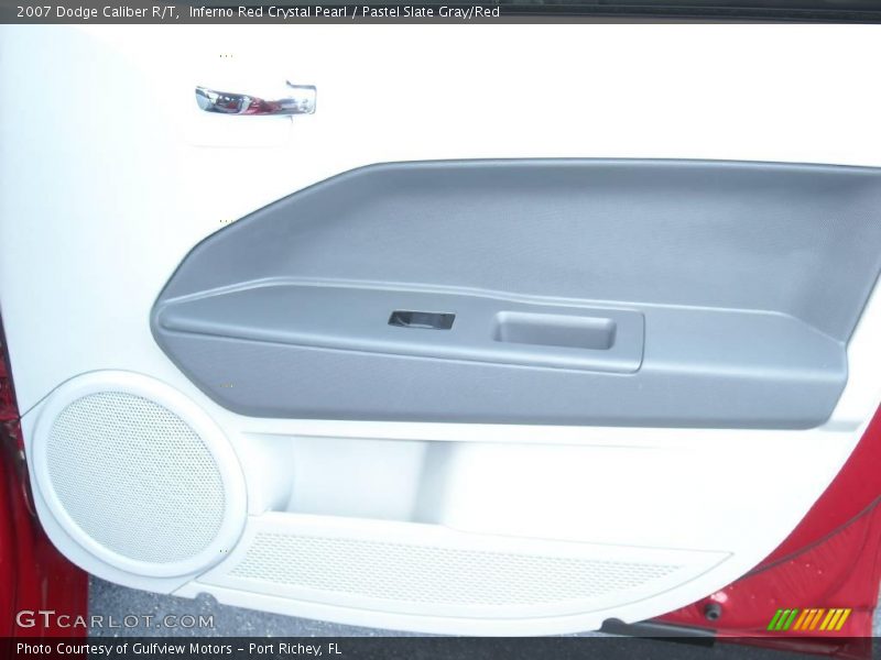 Inferno Red Crystal Pearl / Pastel Slate Gray/Red 2007 Dodge Caliber R/T