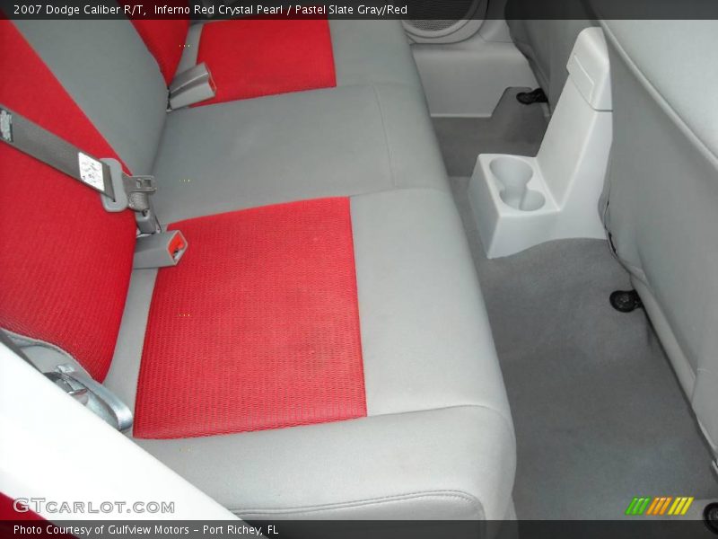 Inferno Red Crystal Pearl / Pastel Slate Gray/Red 2007 Dodge Caliber R/T