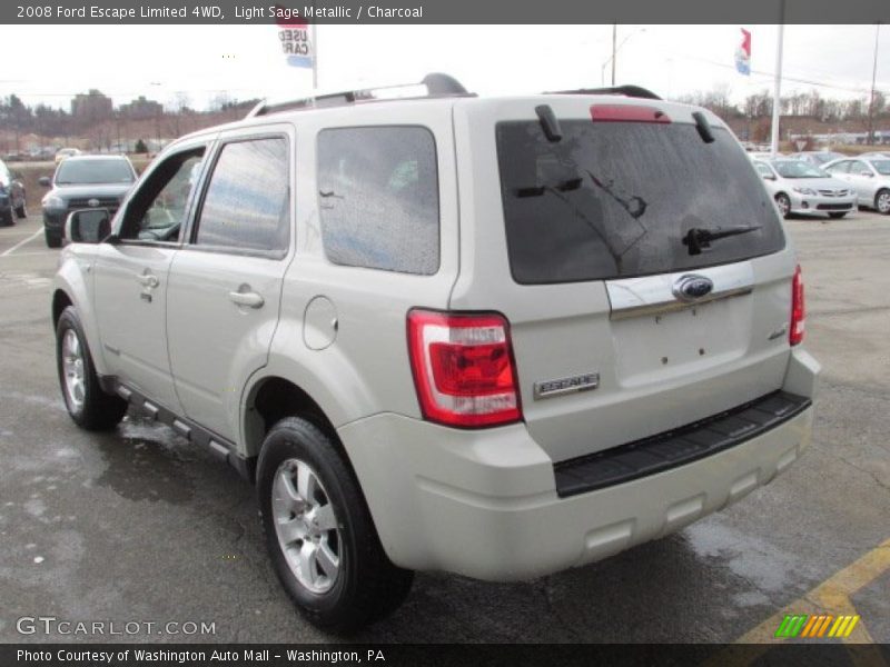 Light Sage Metallic / Charcoal 2008 Ford Escape Limited 4WD