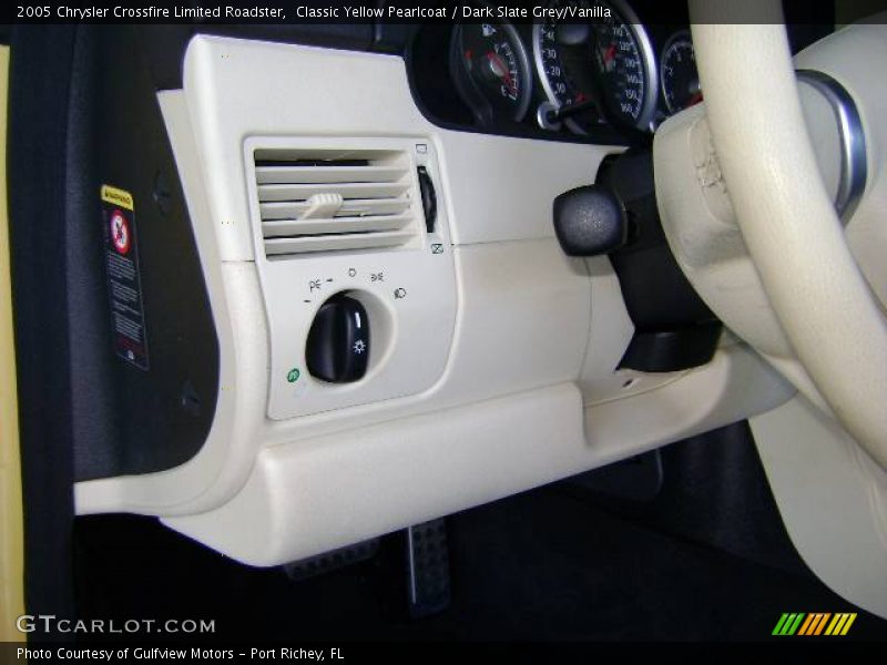 Classic Yellow Pearlcoat / Dark Slate Grey/Vanilla 2005 Chrysler Crossfire Limited Roadster