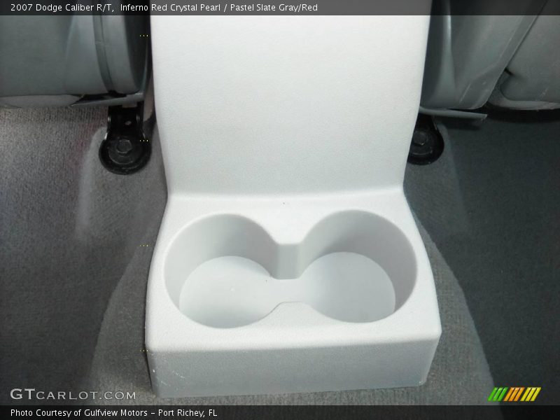 Inferno Red Crystal Pearl / Pastel Slate Gray/Red 2007 Dodge Caliber R/T