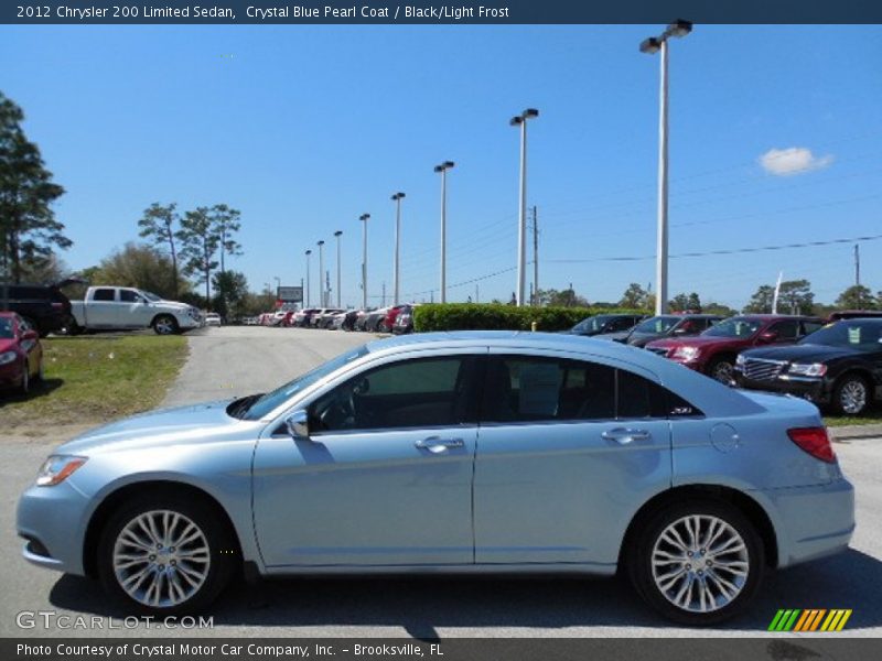 Crystal Blue Pearl Coat / Black/Light Frost 2012 Chrysler 200 Limited Sedan