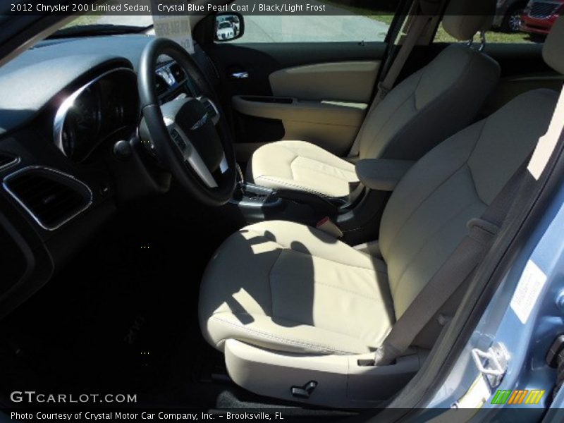 Crystal Blue Pearl Coat / Black/Light Frost 2012 Chrysler 200 Limited Sedan