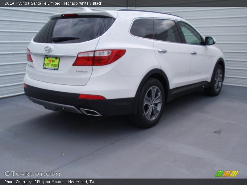 Monaco White / Black 2014 Hyundai Santa Fe Limited