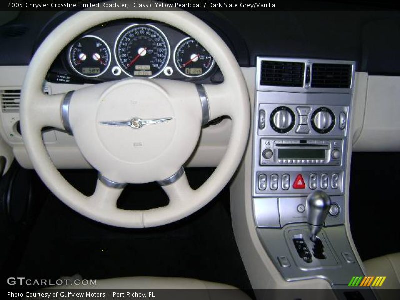 Classic Yellow Pearlcoat / Dark Slate Grey/Vanilla 2005 Chrysler Crossfire Limited Roadster