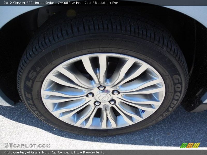Crystal Blue Pearl Coat / Black/Light Frost 2012 Chrysler 200 Limited Sedan