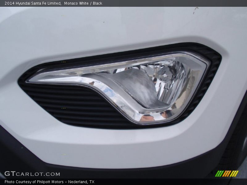 Monaco White / Black 2014 Hyundai Santa Fe Limited