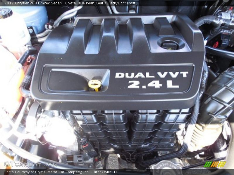 Crystal Blue Pearl Coat / Black/Light Frost 2012 Chrysler 200 Limited Sedan