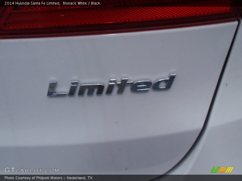 Monaco White / Black 2014 Hyundai Santa Fe Limited