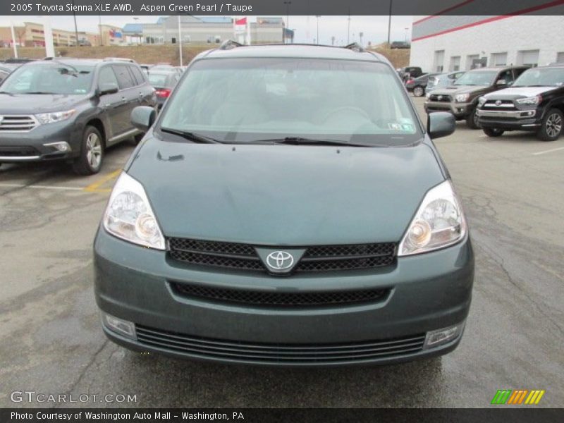 Aspen Green Pearl / Taupe 2005 Toyota Sienna XLE AWD