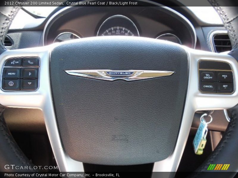 Crystal Blue Pearl Coat / Black/Light Frost 2012 Chrysler 200 Limited Sedan