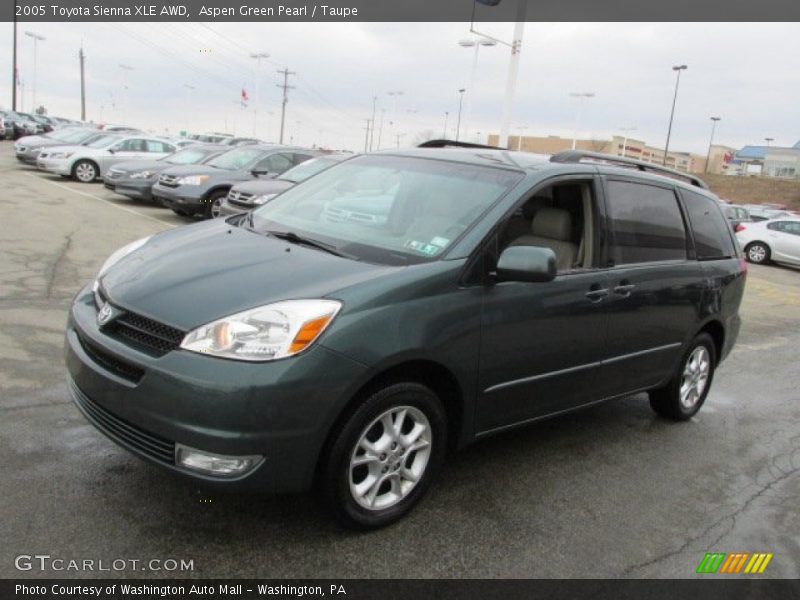 Aspen Green Pearl / Taupe 2005 Toyota Sienna XLE AWD