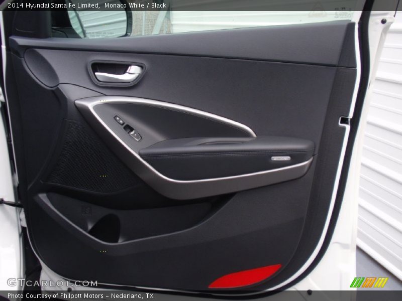 Monaco White / Black 2014 Hyundai Santa Fe Limited