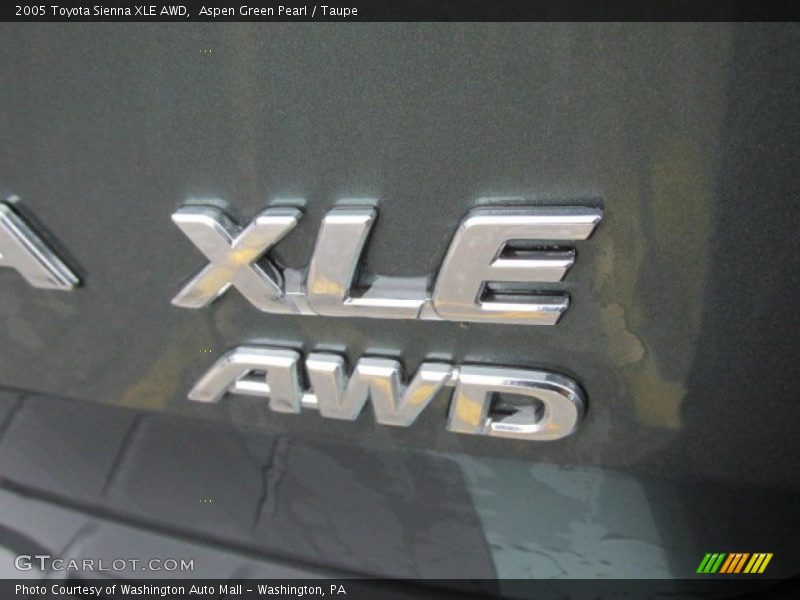 Aspen Green Pearl / Taupe 2005 Toyota Sienna XLE AWD