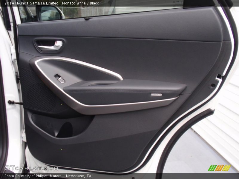 Monaco White / Black 2014 Hyundai Santa Fe Limited