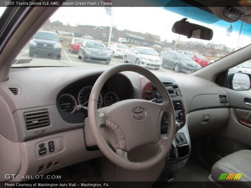 Aspen Green Pearl / Taupe 2005 Toyota Sienna XLE AWD