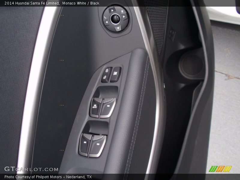 Monaco White / Black 2014 Hyundai Santa Fe Limited