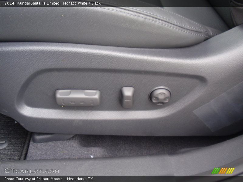 Monaco White / Black 2014 Hyundai Santa Fe Limited