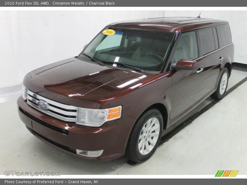 Cinnamon Metallic / Charcoal Black 2010 Ford Flex SEL AWD