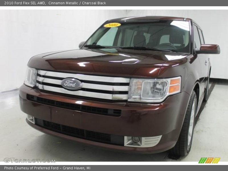 Cinnamon Metallic / Charcoal Black 2010 Ford Flex SEL AWD