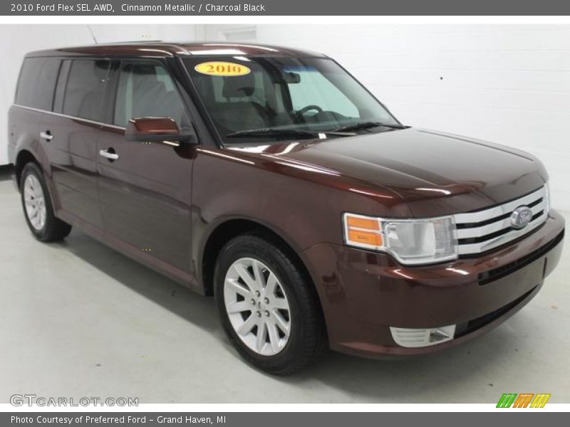 Cinnamon Metallic / Charcoal Black 2010 Ford Flex SEL AWD