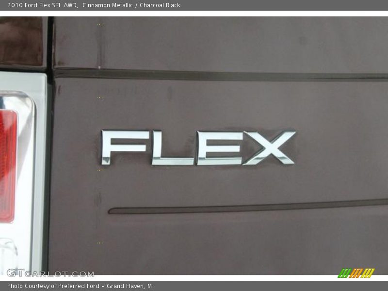 Cinnamon Metallic / Charcoal Black 2010 Ford Flex SEL AWD