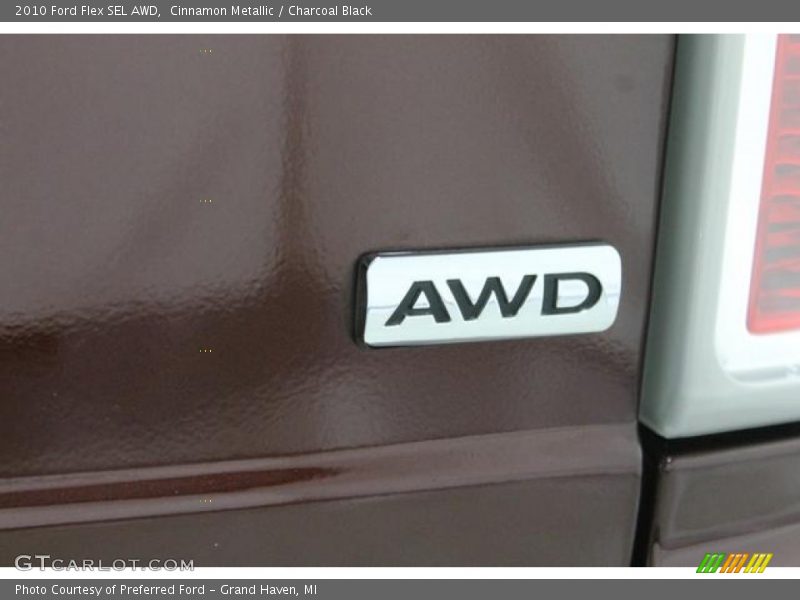 Cinnamon Metallic / Charcoal Black 2010 Ford Flex SEL AWD