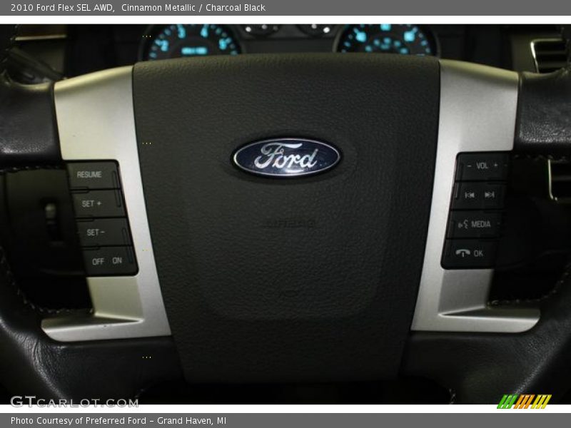 Cinnamon Metallic / Charcoal Black 2010 Ford Flex SEL AWD