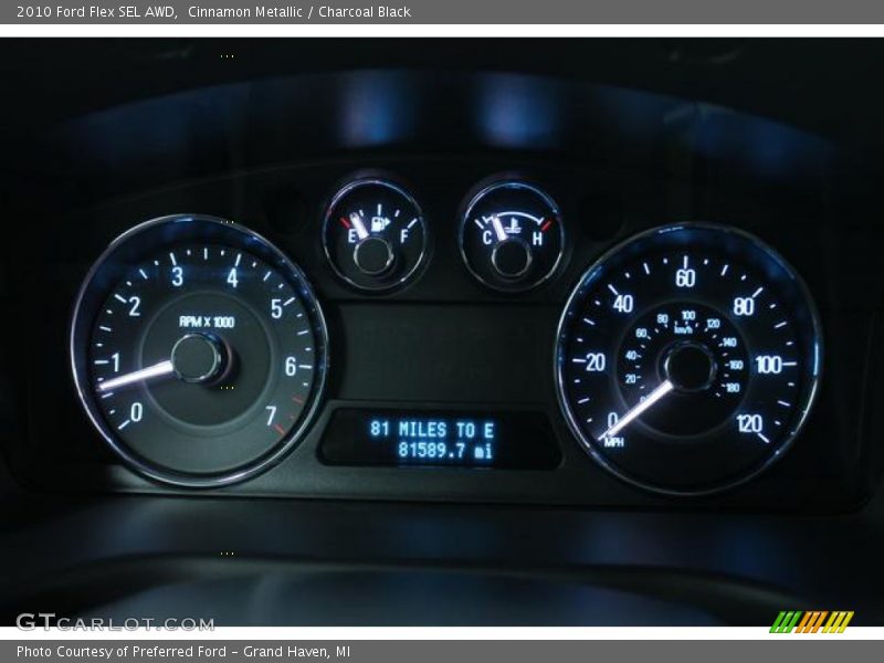 Cinnamon Metallic / Charcoal Black 2010 Ford Flex SEL AWD
