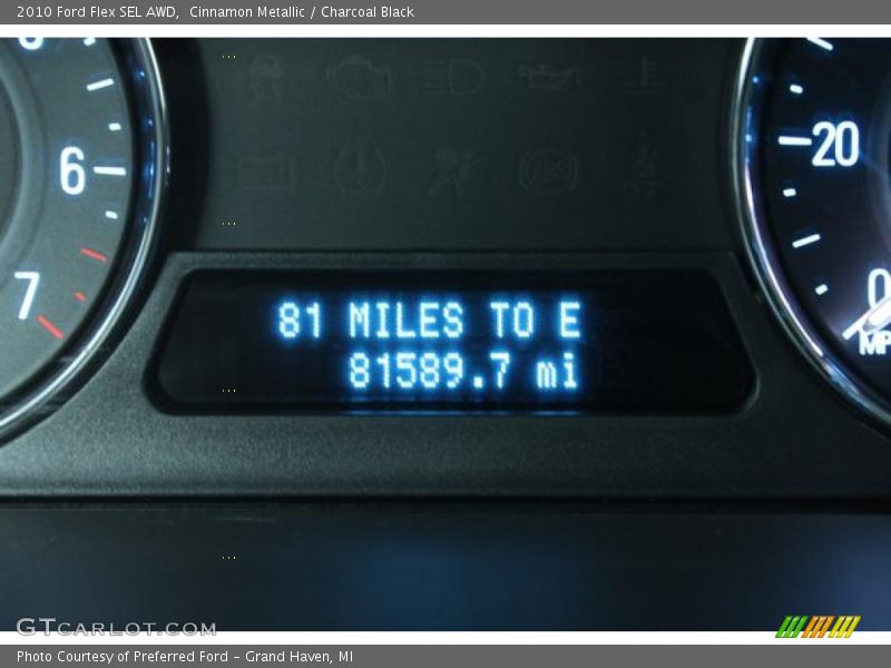Cinnamon Metallic / Charcoal Black 2010 Ford Flex SEL AWD