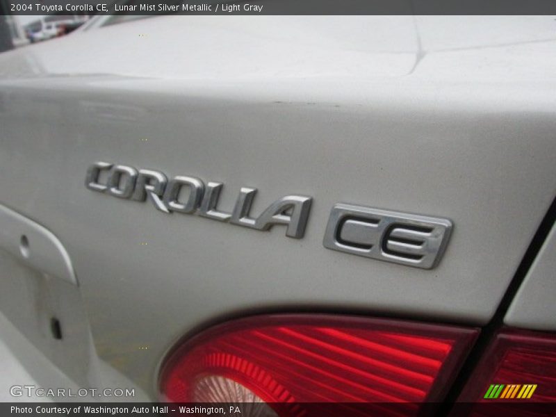 Lunar Mist Silver Metallic / Light Gray 2004 Toyota Corolla CE