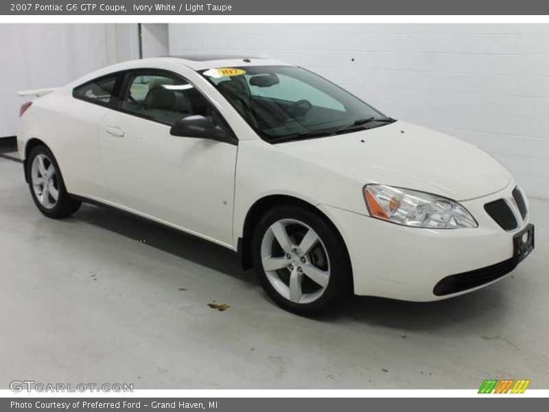 Ivory White / Light Taupe 2007 Pontiac G6 GTP Coupe