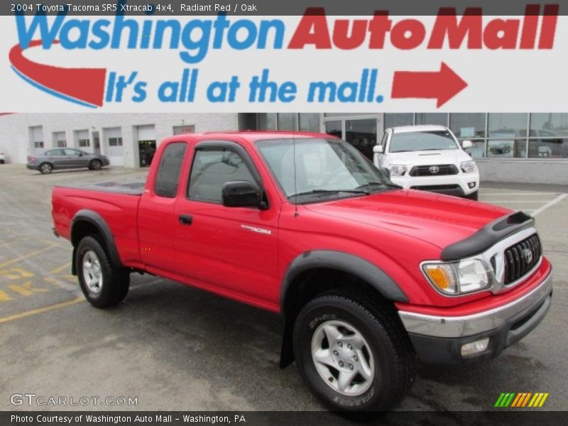 Radiant Red / Oak 2004 Toyota Tacoma SR5 Xtracab 4x4