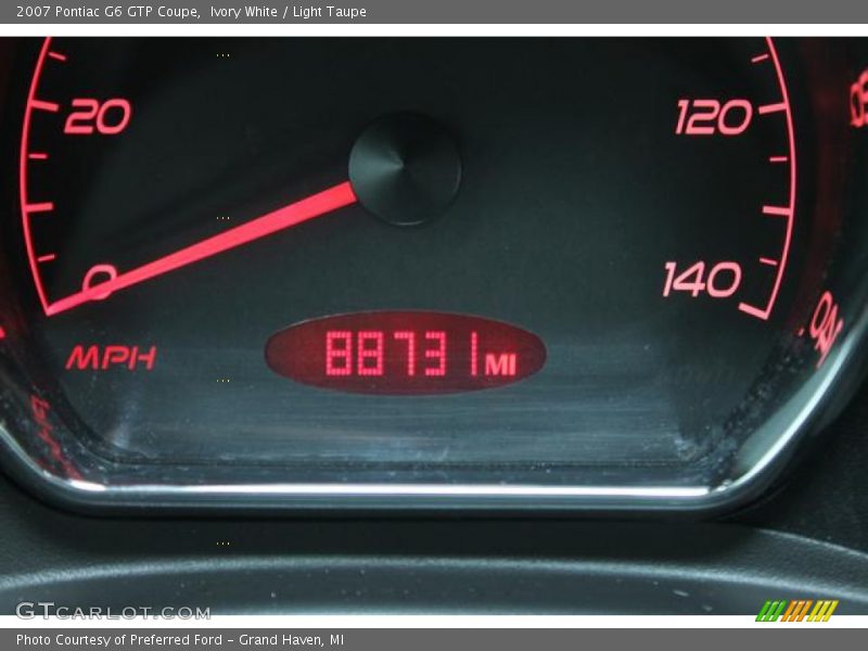 Ivory White / Light Taupe 2007 Pontiac G6 GTP Coupe