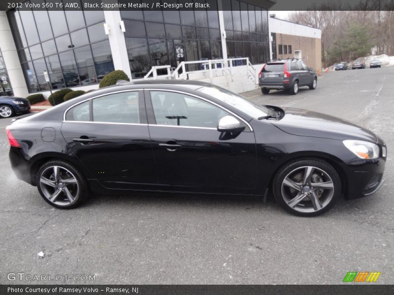 Black Sapphire Metallic / R-Design Off Black 2012 Volvo S60 T6 AWD