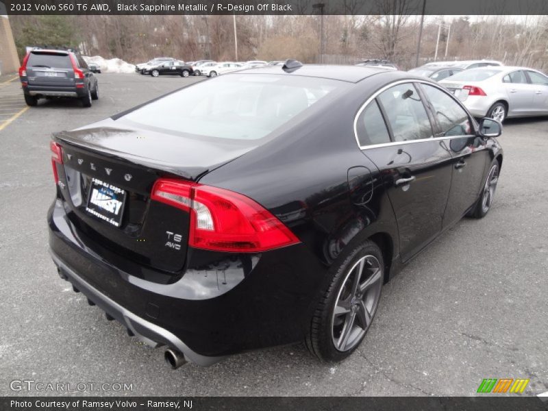 Black Sapphire Metallic / R-Design Off Black 2012 Volvo S60 T6 AWD