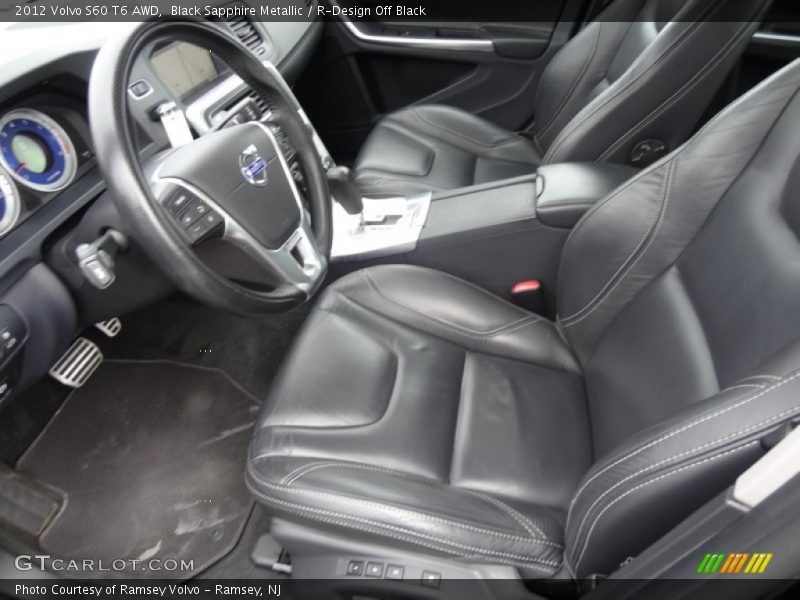  2012 S60 T6 AWD R-Design Off Black Interior