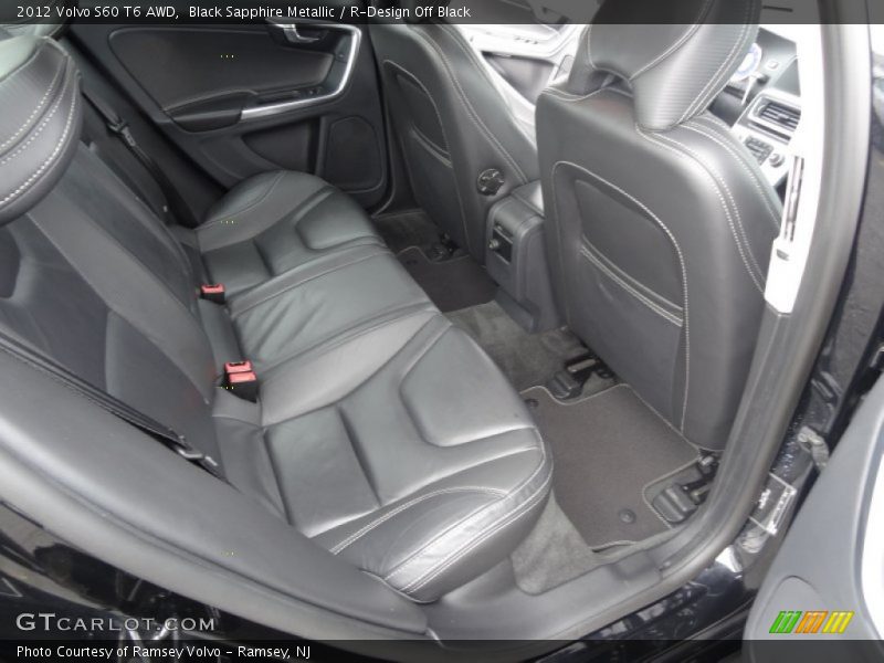 Rear Seat of 2012 S60 T6 AWD