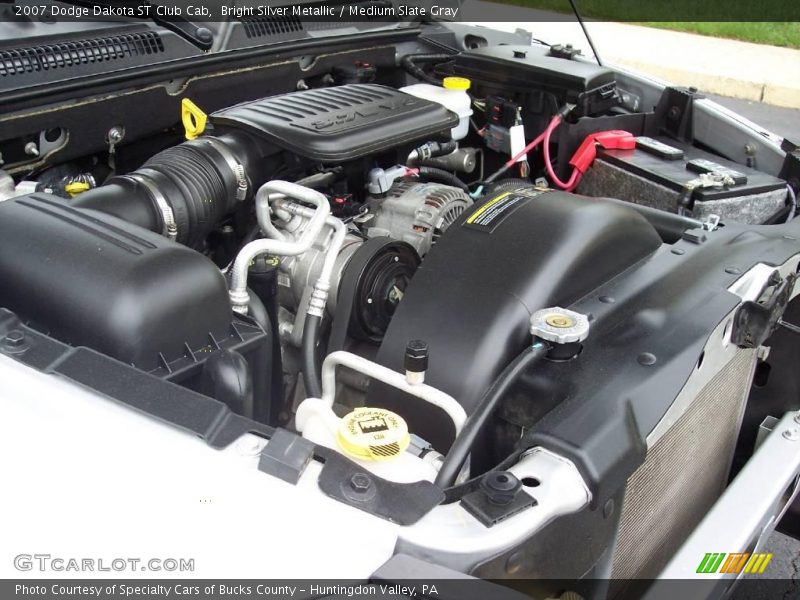 Bright Silver Metallic / Medium Slate Gray 2007 Dodge Dakota ST Club Cab
