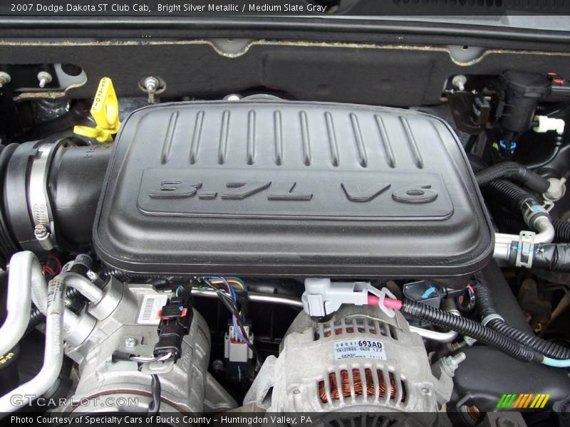 Bright Silver Metallic / Medium Slate Gray 2007 Dodge Dakota ST Club Cab