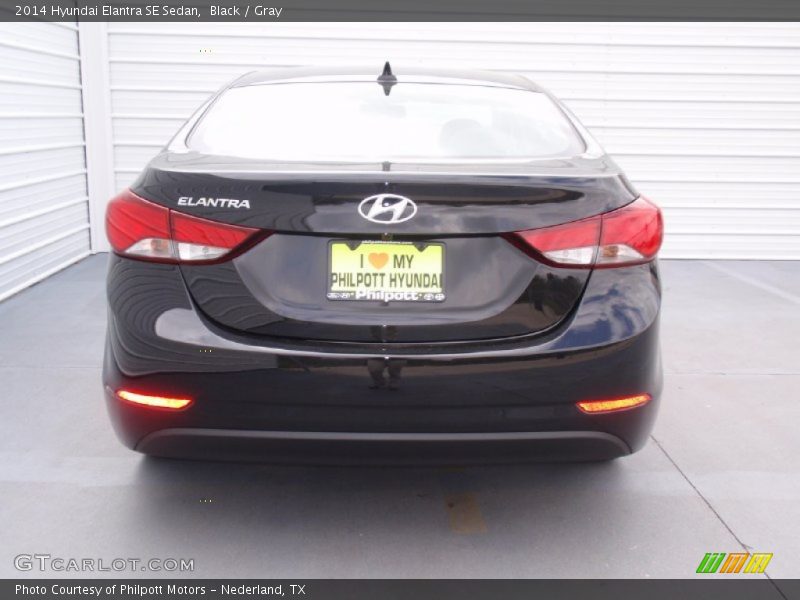 Black / Gray 2014 Hyundai Elantra SE Sedan