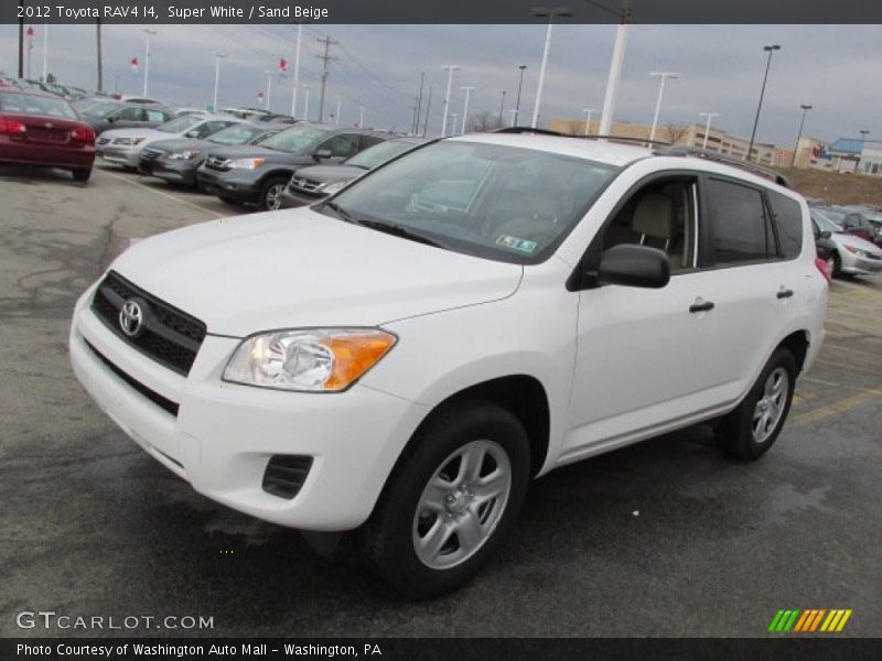 Super White / Sand Beige 2012 Toyota RAV4 I4