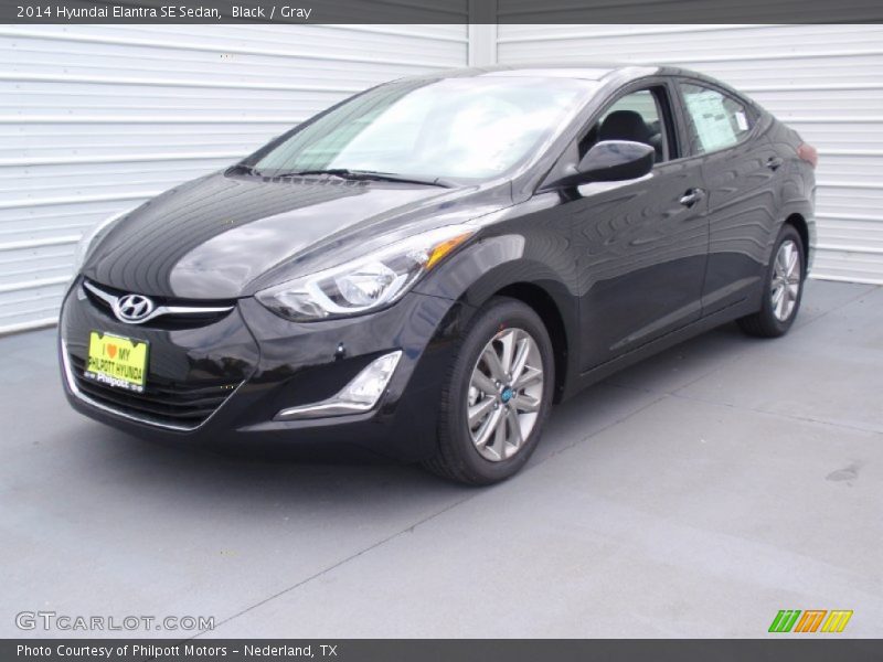 Black / Gray 2014 Hyundai Elantra SE Sedan